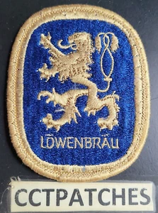 VINTAGE LION LOWENBRAU GERMAN BEER PATCH - Picture 1 of 2