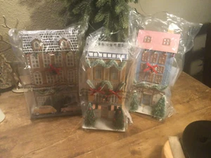 Anthropologie Menge 3 George & Vic Weihnachtsdorf Laden, Bäckerei & Süßwarenladen - Bild 1 von 8