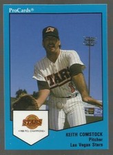 1989 ProCards Keith Comstock 4 card lot ball between legs as seen on ESPN