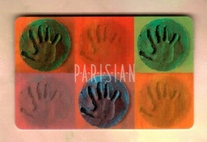 PARISIAN Handprint Molds ( 2004 ) Lenticular Gift Card ( $0 ) RARE - Picture 1 of 2