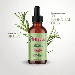 Mielle Organics Rosemary Mint Scalp & Hair Strengthening Oil With Biotin - Picture 1 of 7