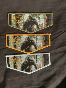 Bigfoot Lodge 620 Glacier's Edge Council Patches Chartered Member Patch Set OA - Picture 1 of 2
