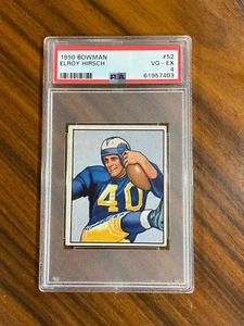 1950 Bowman #52 Elroy Hirsch RC PSA 4 Los Angeles Rams Football Karte - Bild 1 von 2