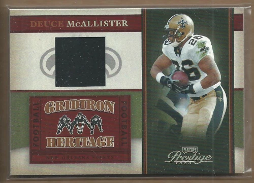 2006 Prestige Gridiron Heritage Jerseys Prime #14 Deuce McAllister Jersey /50 - Image 1 of 1