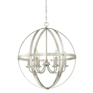 Westinghouse Stella Mira 6-Light Brushed Nickel Chandelier - Picture 1 of 4