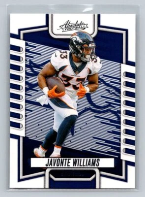 2023 Panini Absolute Javonte Williams #54 Retail Denver Broncos - Image 1 of 2