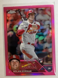 2023 Topps Chrome Nolan Gorman R/C Pink Refractor - Picture 1 of 2