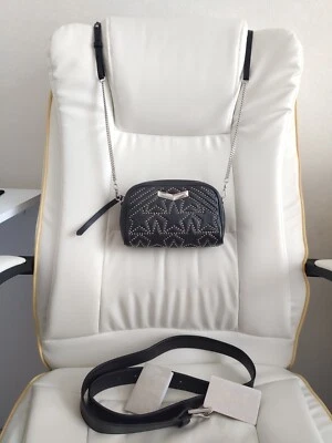 Jimmy Choo Helia Leather Chain Crossbody Camera Belt Bag Shoulder Studded Star - Image 1 of 4