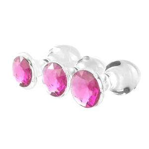 Crystal Glass Dildo - Mini Anal Butt Plug for G-Spot Vaginal Play For Women - Picture 1 of 10