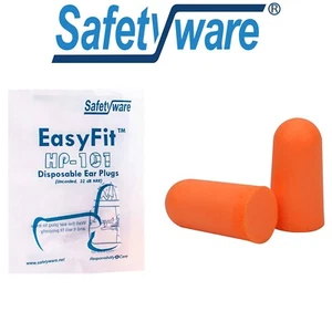 Safetyware HP101 Easy Fit Disposable PU Soft Foam Ear Plugs Noise Reduction Bulk - Picture 1 of 9