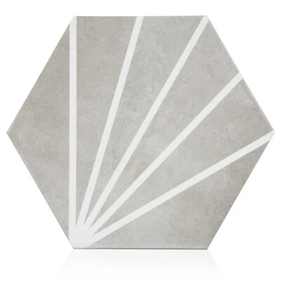 Industry Tile 9x10 Palm Bays Hexagon Dark Grey Porcelain Tile (8.08 Sq. ft./Box) - Image 1 of 4
