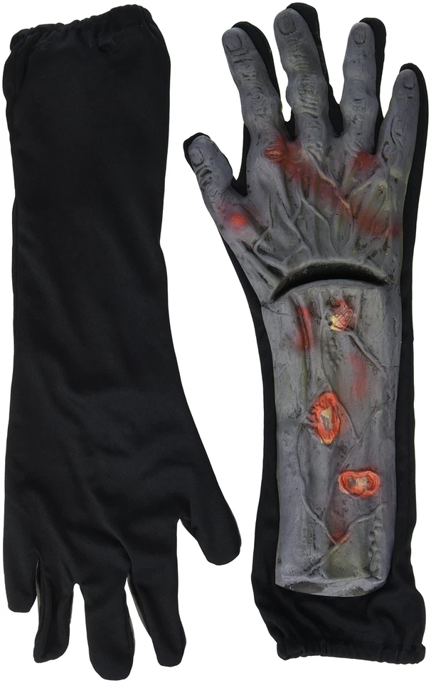 Fun World - Zombie Hand & Arm Gloves - Adult Costume Accessory - One Size - Image 1 of 1