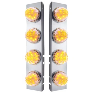 UP 31975 - Paneles purificadores de aire delanteros 8 luces LED ámbar sandía para Peterbilt - Imagen 1 de 3