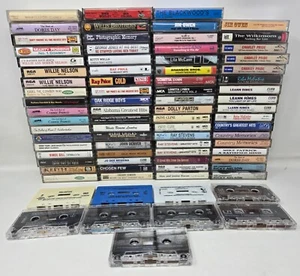 Country Music Cassette Lot 80 Willie Patsy Gill Pride Reba Dolly Kitty Rimes - Picture 1 of 19