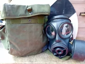 More details for british army issue s10 respirator gas mask with filters avon size 2 in case