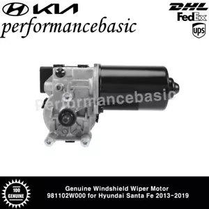 Genuine Windshield Wiper Motor 981102W000 for Hyundai Santa Fe 2013-2019 - Picture 1 of 3