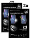 2x Screen Schutz Glas 9H Tempered Glass Echtglas Verbundglas für IPHONE Modelle