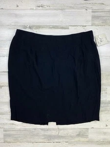NWT Valerie Stevens II Black Career Skirt 24W MSRP $79 - Picture 1 of 4