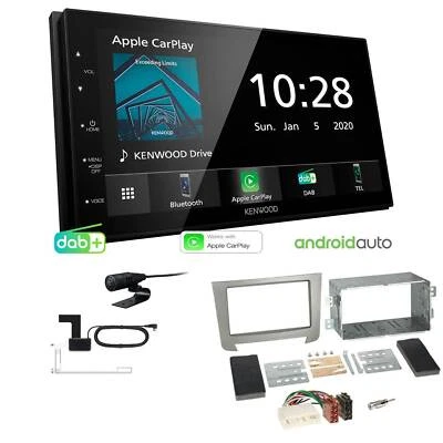 Kenwood Autoradio Apple CarPlay DAB+ für Ssangyong Rexton II ab 2013 silber - Bild 1 von 4