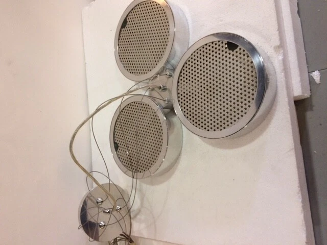 Lámpara de techo Broadway de 3 luces de aluminio pulido de 19 pulgadas Foto 1 de 4