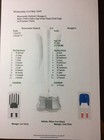 1968-69 Newcastle United v Rangers Fairs Cup Semi Final 2nd Leg Matchsheet