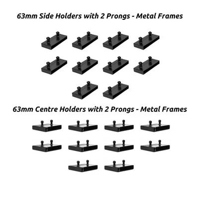 63mm Plastic Bed Slat Holders/ Caps Side Rails and Centre Rails - Metal Frames - Image 1 of 4