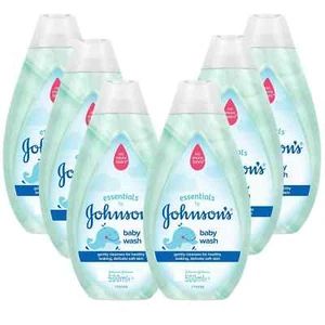 Johnson's Essentials Baby Wash Bottles 500ml - Pack of 6 - Picture 1 of 3