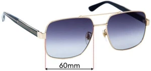 Lentes de repuesto para gafas de sol SFx para Gucci GG0529S - 60 mm de ancho - Imagen 1 de 7