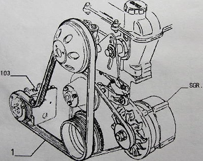 Rolamento de polia ocioso Alfa Romeo Spider Plus correia de ar condicionado 1990 - 1994 - Imagem 1 de 3