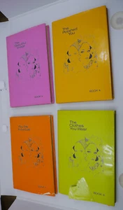 4 1971 NANCY TAYLOR COURSE BOOKS, 1ST PRINT, HD, DJ, TRAINING FOR WOMEN, BEAUTY - Imagen 1 de 8