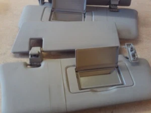MERCEDES ML W164 INTERIOR SUN VISORS VANITY MIRRORS DUAL SIDE GREY 2005-2011 - Picture 1 of 8