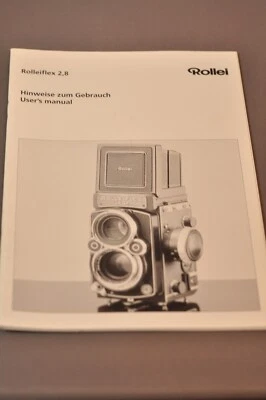 Rollei Rolleiflex 2,8  User's Manual, Original, Not a Copy! c2001 DE EN - Image 1 of 4