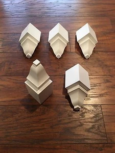 Crown Moulding  Inside Corner Blocks made For 3 5/8" Crown! 5 pack! NEW ITEM! - Picture 1 of 8