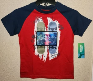 365 Kids by Garanimals Boys' Dino-Skate Short Sleeve T-Shirt Size 4 BRAND NEW - Picture 1 of 4