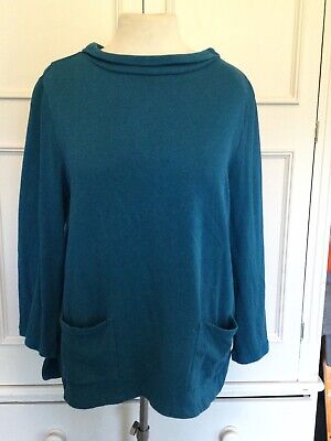 Seasalt.  ‘bareroot’ Cotton Sweatshirt Tunic. Size 14 • 18.33€