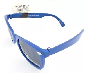 GAFAS DE SOL CINTURÓN DE SOL NIÑOS 047K ESPECIFICACIONES RETRO MARCO AZUL LENTE UVA PROTECCIÓN UVB - Imagen 1 de 3