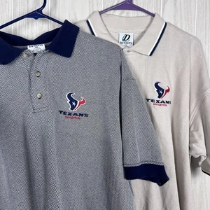 Juego de polo de manga corta vintage Y2K Dynasty para hombre Houston Texans, XXL - Imagen 1 de 13