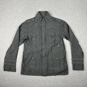 Rip Curl Men's Lightweight Windbreaker Jacket Size M Grey Full Zip 4 Pockets - Picture 1 of 16