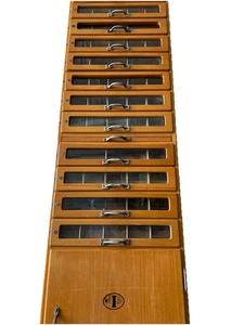 Dominator Amann Vitrine Näh-Garn-Schrank Schubladen  50/60iger Büro - Bild 1 von 14