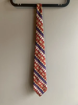 Corbata vintage Jerre Zodiac Cancer Cangrejo Años 70 Corbata Disco Poliéster Funky Foto 1 de 4