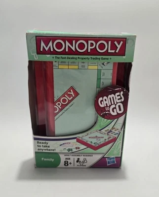 Hasbro Mini Monopoly Travel Games To Go With Box - Image 1 of 4