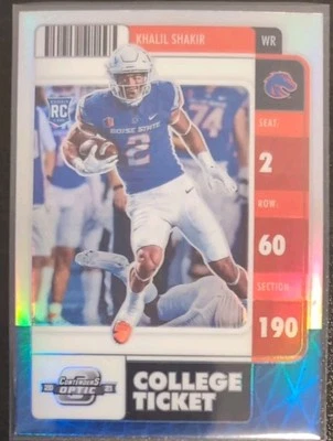 Khalil Shakir #31 2022 Panini Chronicles Contenders Optic Silver Prizm Card - Image 1 of 3