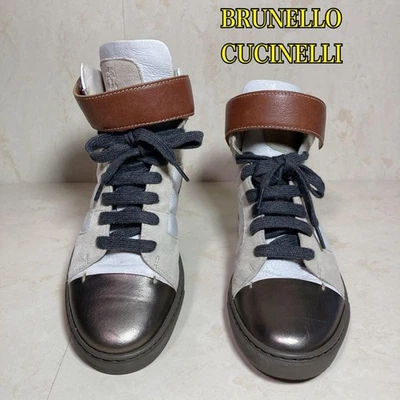Mujeres 7.0US BRUNELLO CUCINELLI Zapatos Corte Alto Cuero Zapatos Edición Limitada Muy Buen Estado Foto 1 de 4