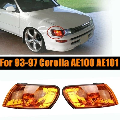 Pair Front Parking Corner Lamp For Toyota Corolla AE100 E100 AE101 93-1997 New Foto 1 de 4