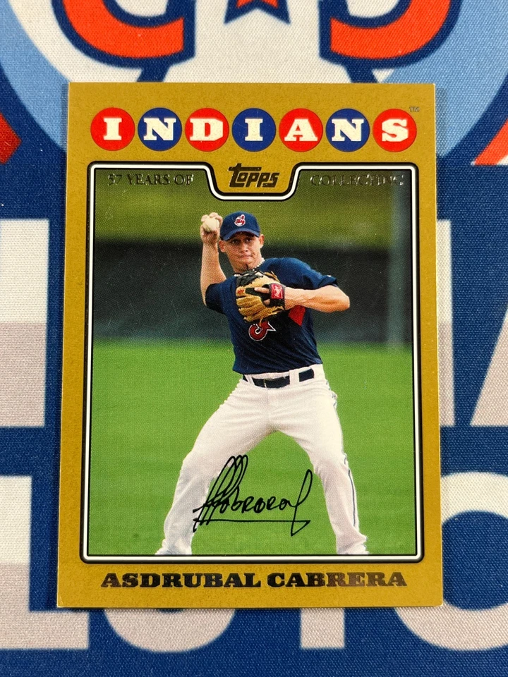 2008 Topps Gold /2008 Asdrubal Cabrera #617 Very Good Indians - Image 1 of 3