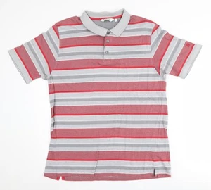 James Pringle Men's Red Striped Polo Shirt, Size L - Picture 1 of 12
