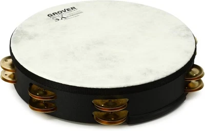 Grover Pro Percussion SX-BR SX Series 10-inch Double-row Tambourine - Black