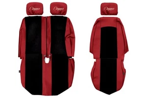 FUNDAS ASIENTO FURGONETA VOLKSWAGEN CRAFTER I -16 MERCEDES SPRINTER II -17 1+2 ROJO - Imagen 1 de 6