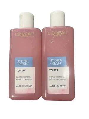 2X L'Oreal Paris 8.5oz Skincare HydraFresh Toner w/ Pro-Vitamin B5 for Face 2LOT - Image 1 of 2