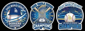 Los Angeles Dodgers 2025 World Series Champions Sticker 3 Pack - Picture 1 of 2
